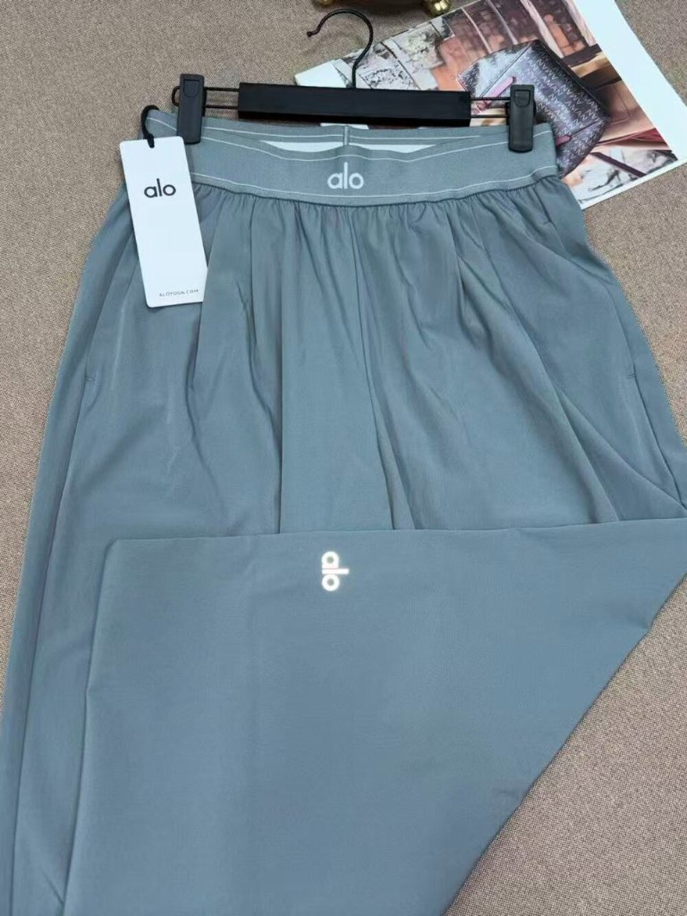 🧿 Alo Yoga Suit Up Trouser Steel Grey Regular Size 30-inch Inner Seam Lengt - Picture 3 of 6
